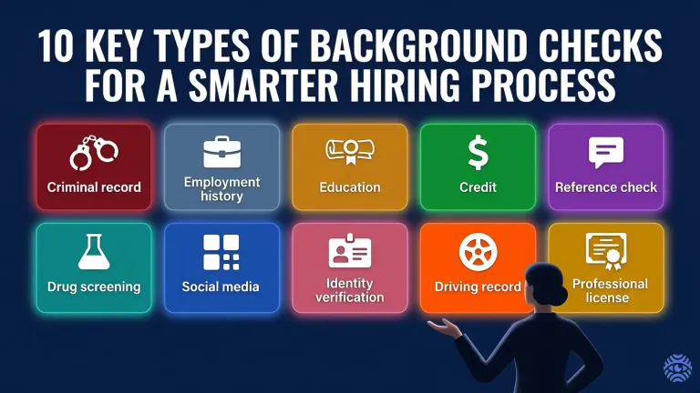 10 key types of background checks for hiring illustration
