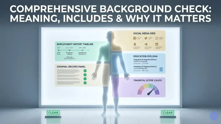 Comprehensive background check illustration