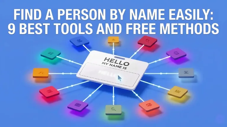 Find a person by name search illustration