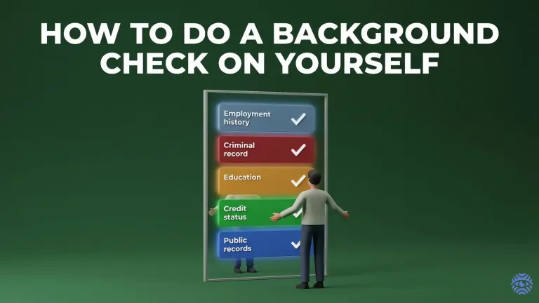 How to do a background check on yourself illustration