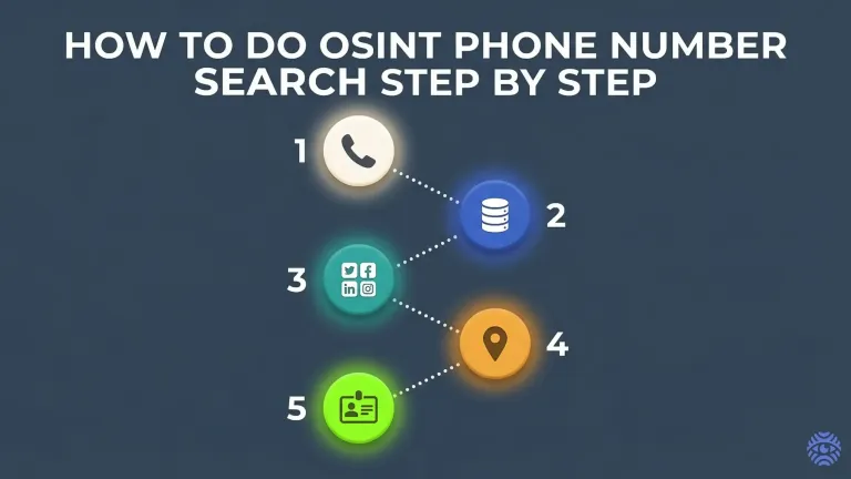 How to Do OSINT Phone Number Search Step by Step — illustration