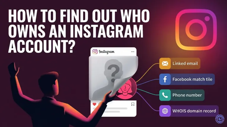 Finding the owner of an Instagram account illustration
