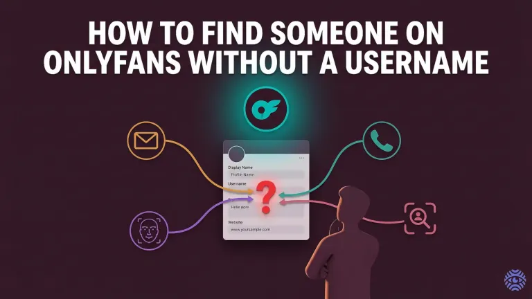 Finding someone on OnlyFans without username illustration
