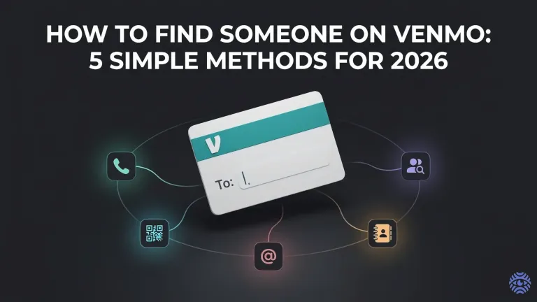 Smartphone showing the Venmo app search screen with a QR code scanner and contact list for finding the right user account