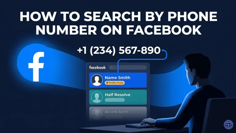 How to Search by Phone Number on Facebook — illustration