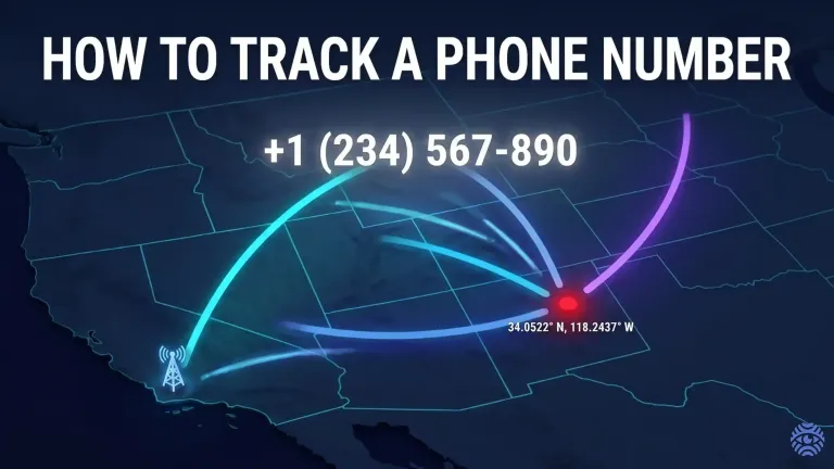 How to track a phone number illustration