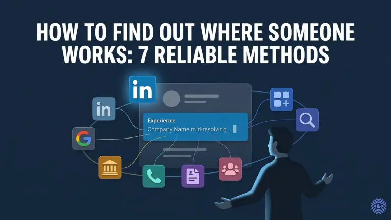 How to find out where someone works illustration