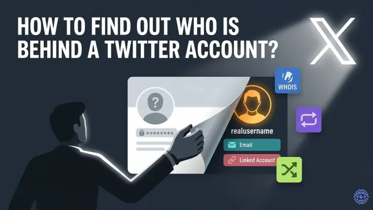 Finding who is behind a Twitter account investigation illustration