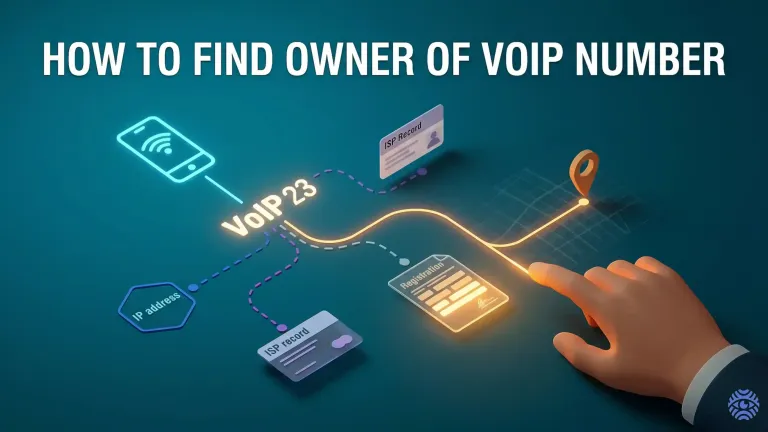 VoIP number owner lookup methods illustration