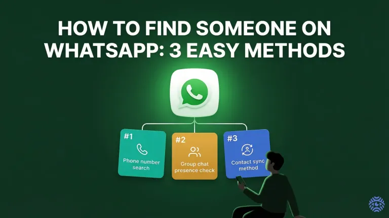 How to find someone on WhatsApp illustration