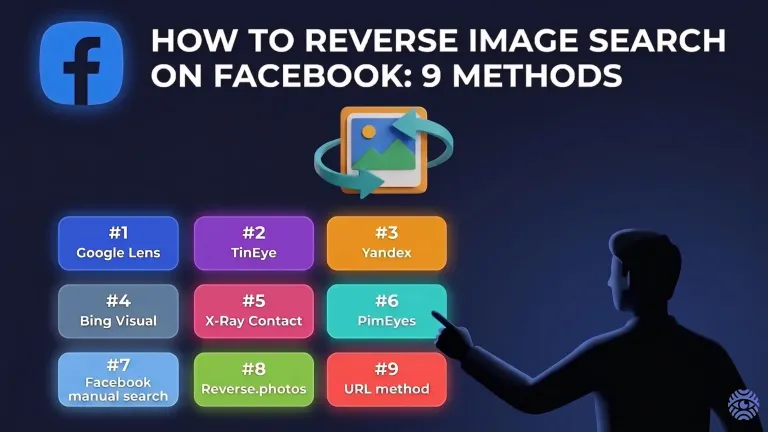Reverse image search on Facebook methods illustration