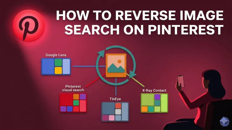 Reverse image search on Pinterest guide illustration