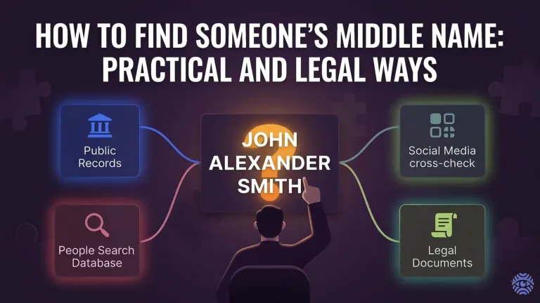 How to find someone's middle name illustration