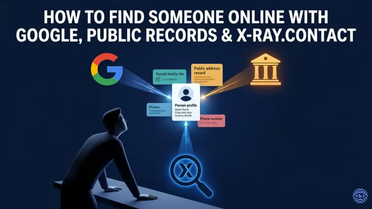 How to find someone online illustration