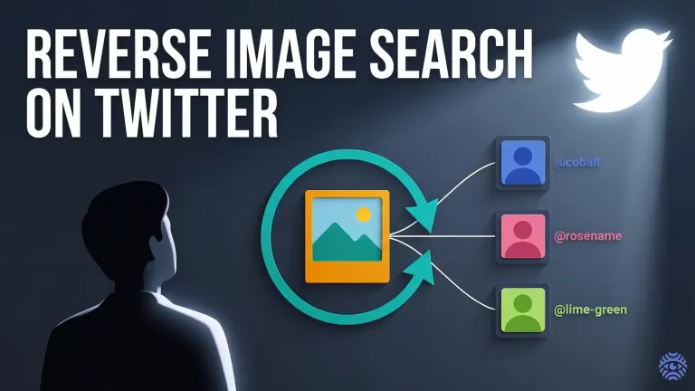 Reverse image search on Twitter investigation illustration