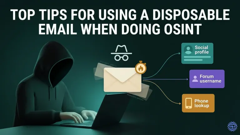 Top Tips for Using a Disposable Email When Doing OSINT — illustration