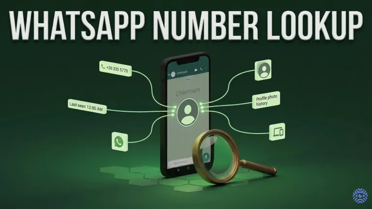 WhatsApp number lookup search guide illustration