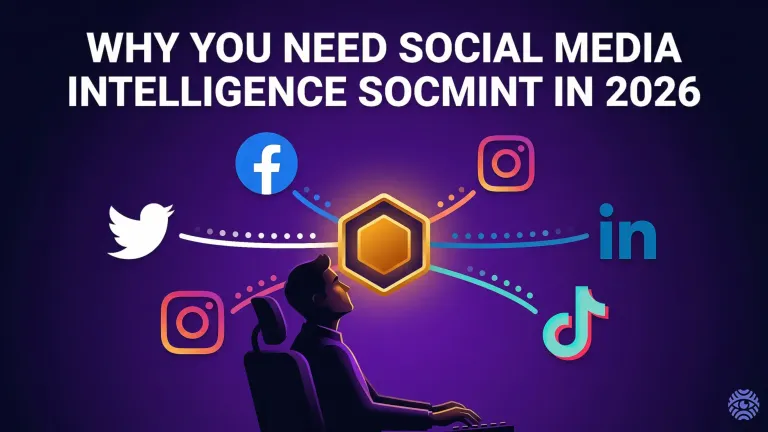 Social media intelligence SOCMINT overview illustration