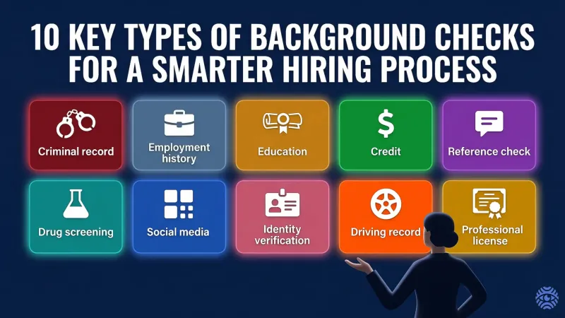 10 key types of background checks for hiring illustration