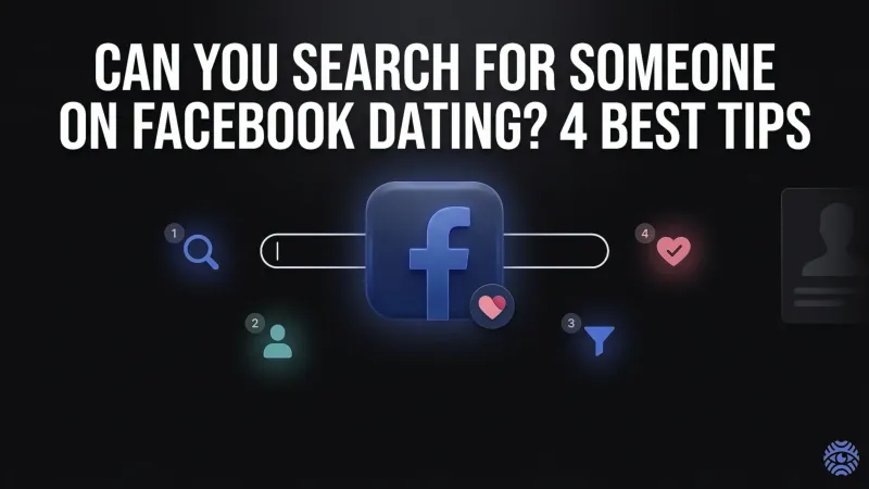 Facebook Dating search tips illustration