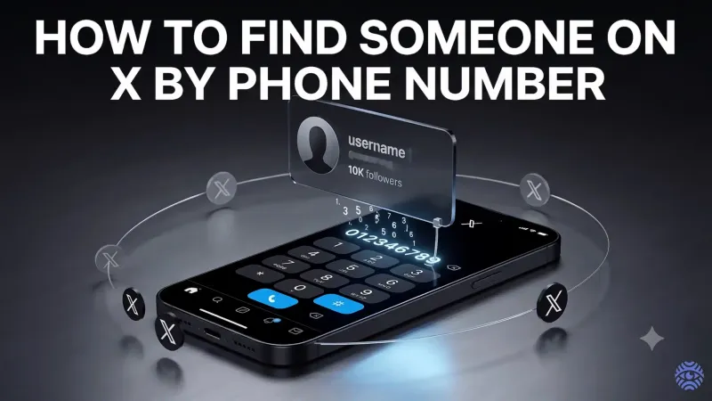 Finding social media accounts by phone number illustration