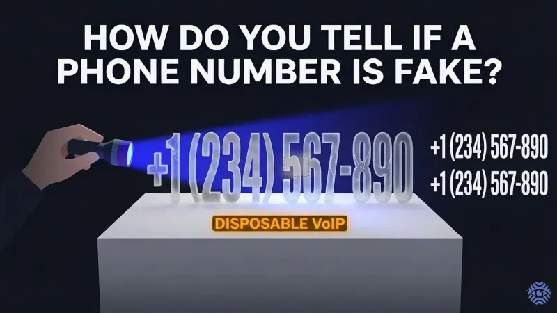 Detecting fake phone numbers illustration