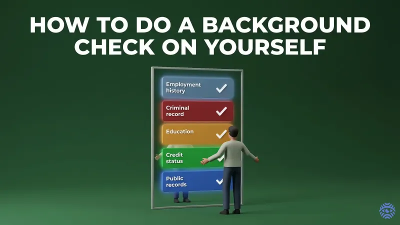 How to do a background check on yourself illustration
