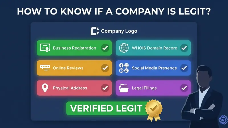 How to know if a company is legit illustration