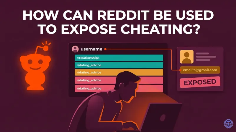 Using Reddit to expose cheating investigation illustration