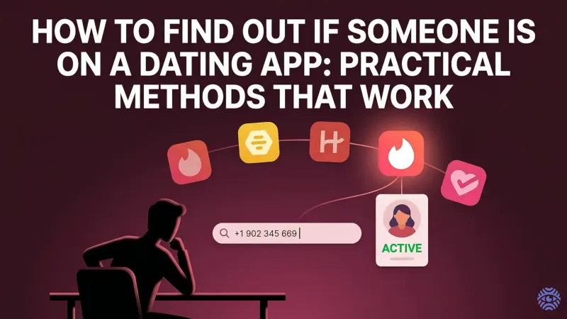 How to find out if someone is on a dating app illustration