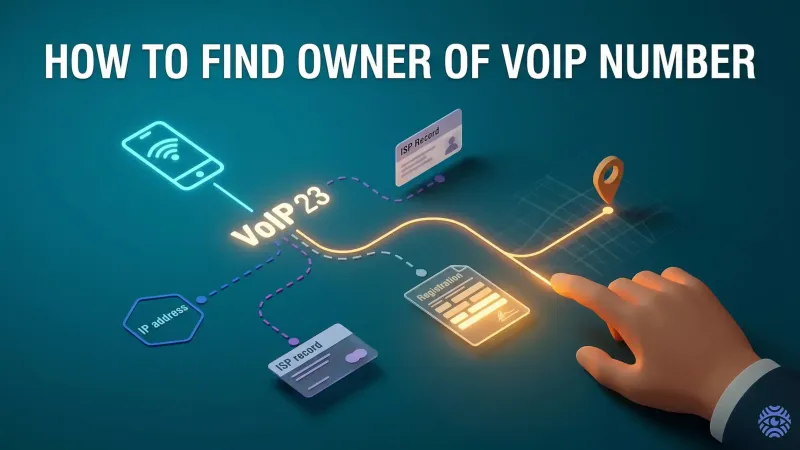 VoIP number owner lookup methods illustration