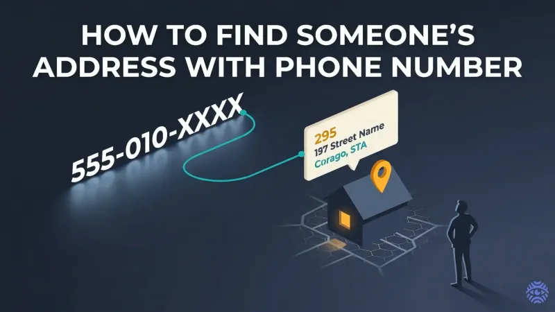 Finding someone's address with phone number illustration