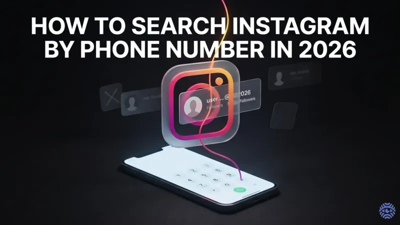 Searching Instagram by phone number guide illustration
