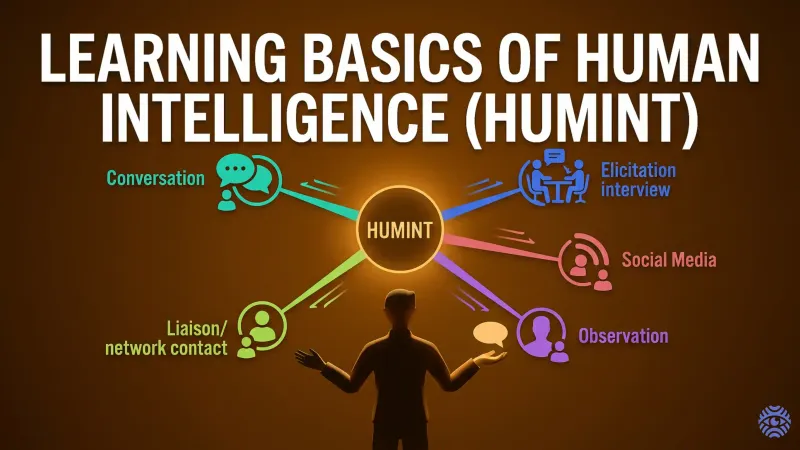 Learning Basics of Human Intelligence (HUMINT) — illustration