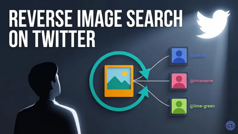 Reverse image search on Twitter investigation illustration