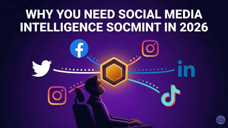 Social media intelligence SOCMINT overview illustration