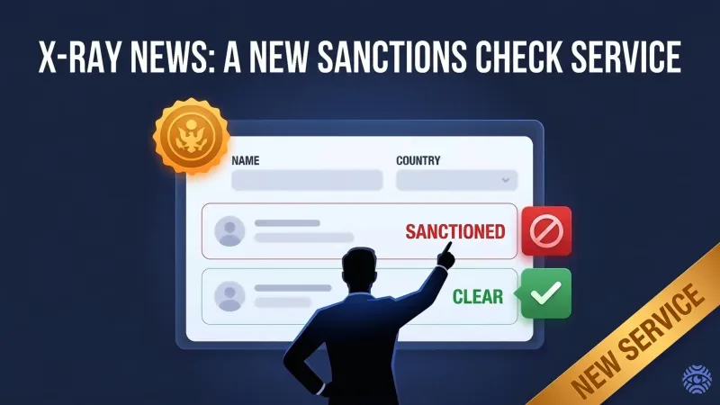 X-Ray Contact new sanctions check service illustration