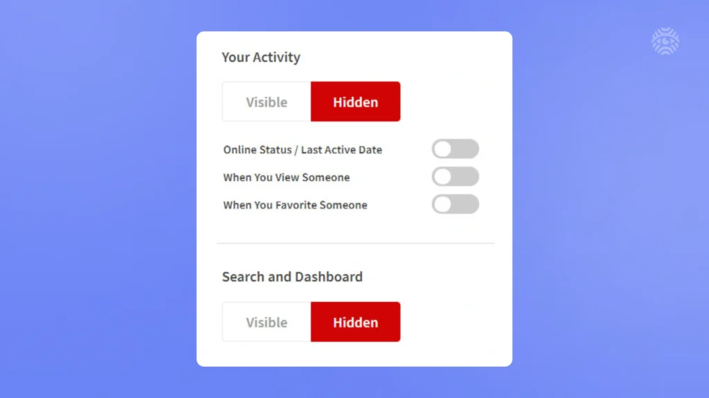 hidden profile settings