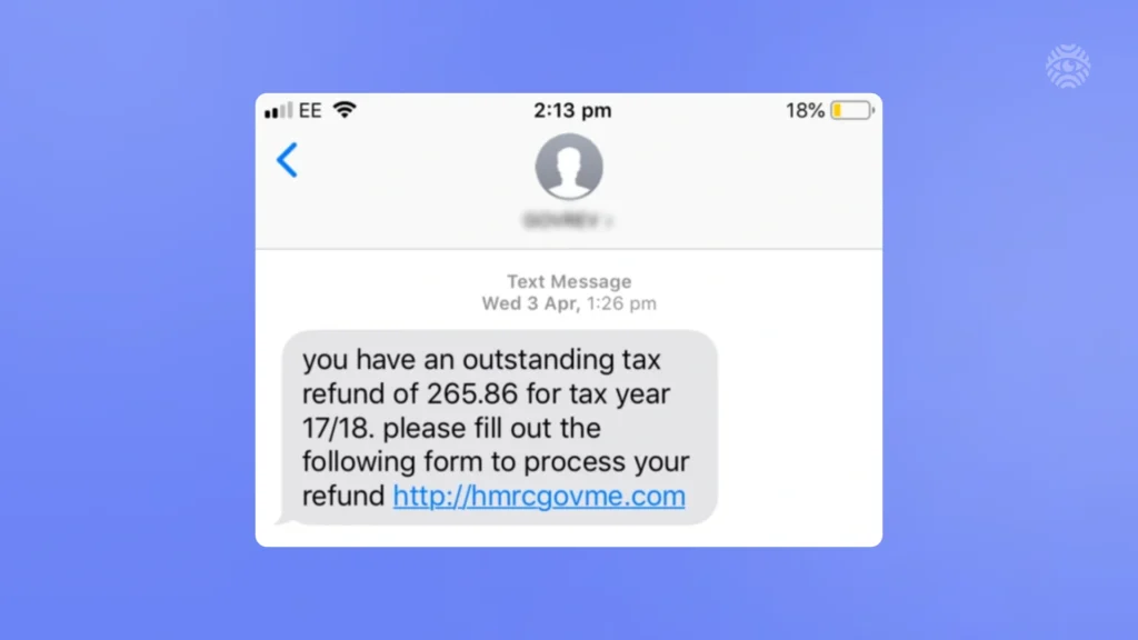 a refund scam example