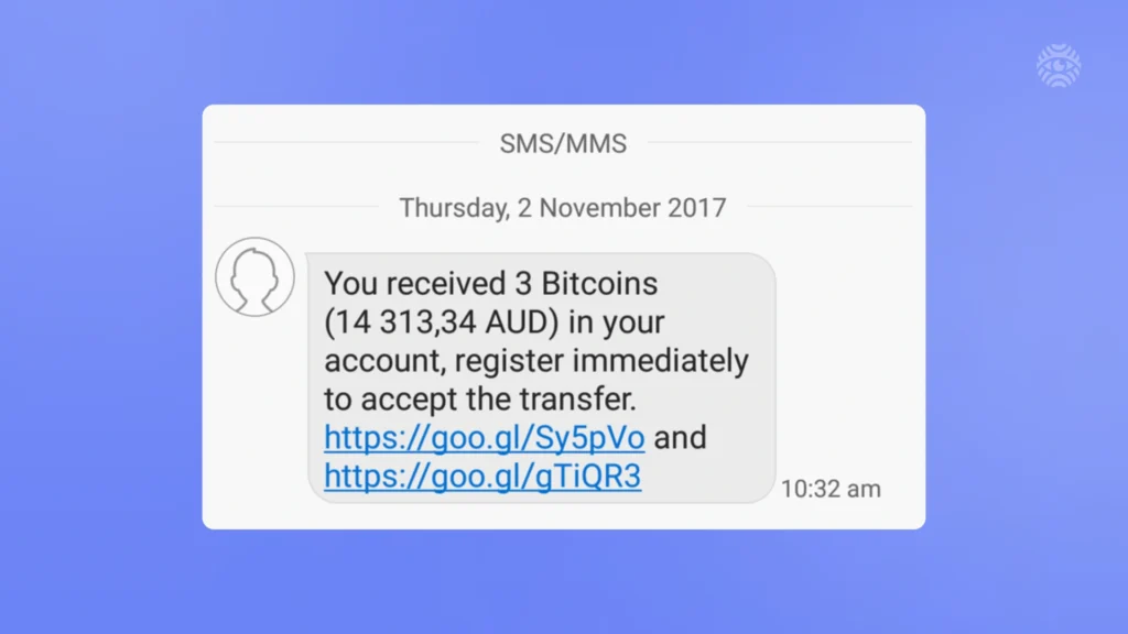 a bitcoin scam example